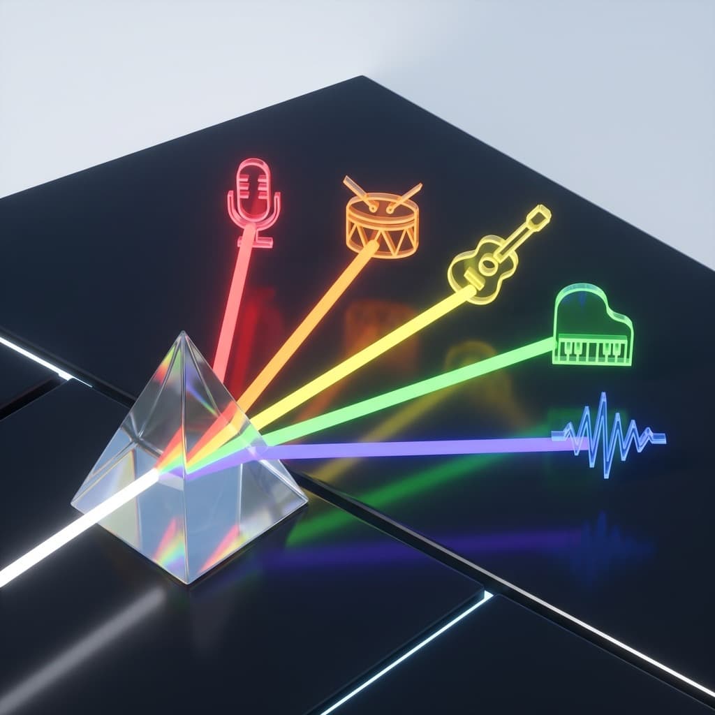 Exactly six output tracks