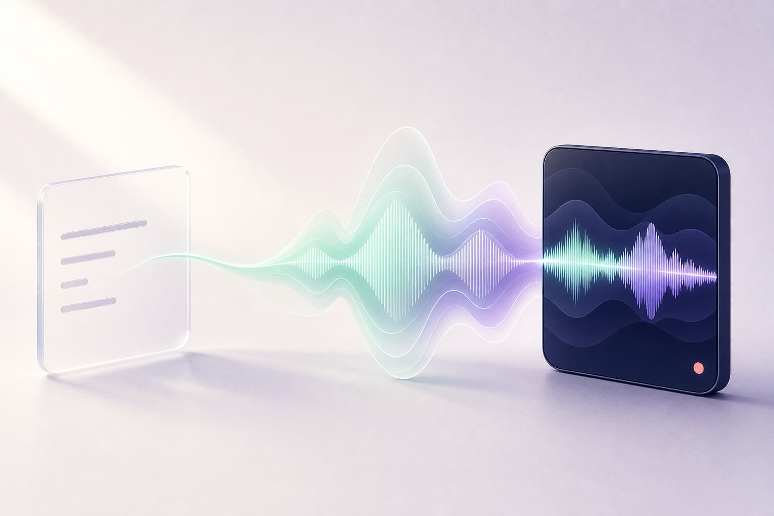 A written song idea becoming a complete audio waveform