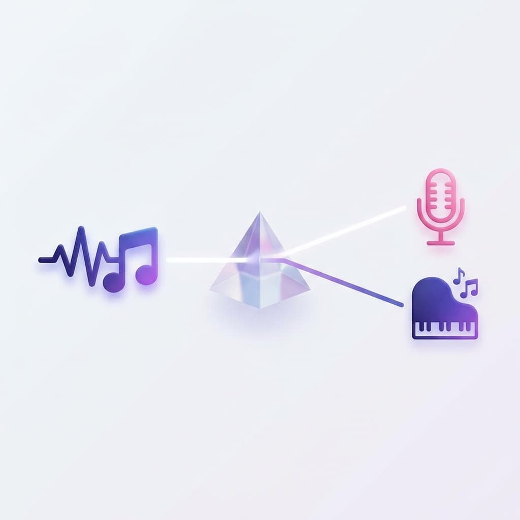 Two files from one mixed song
